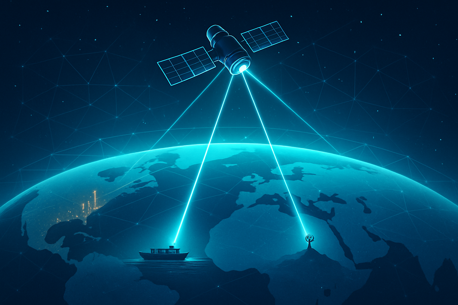 卫莱通信全国服务网络示意图